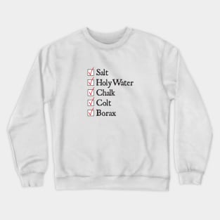 Demon Hunting Checklist Crewneck Sweatshirt